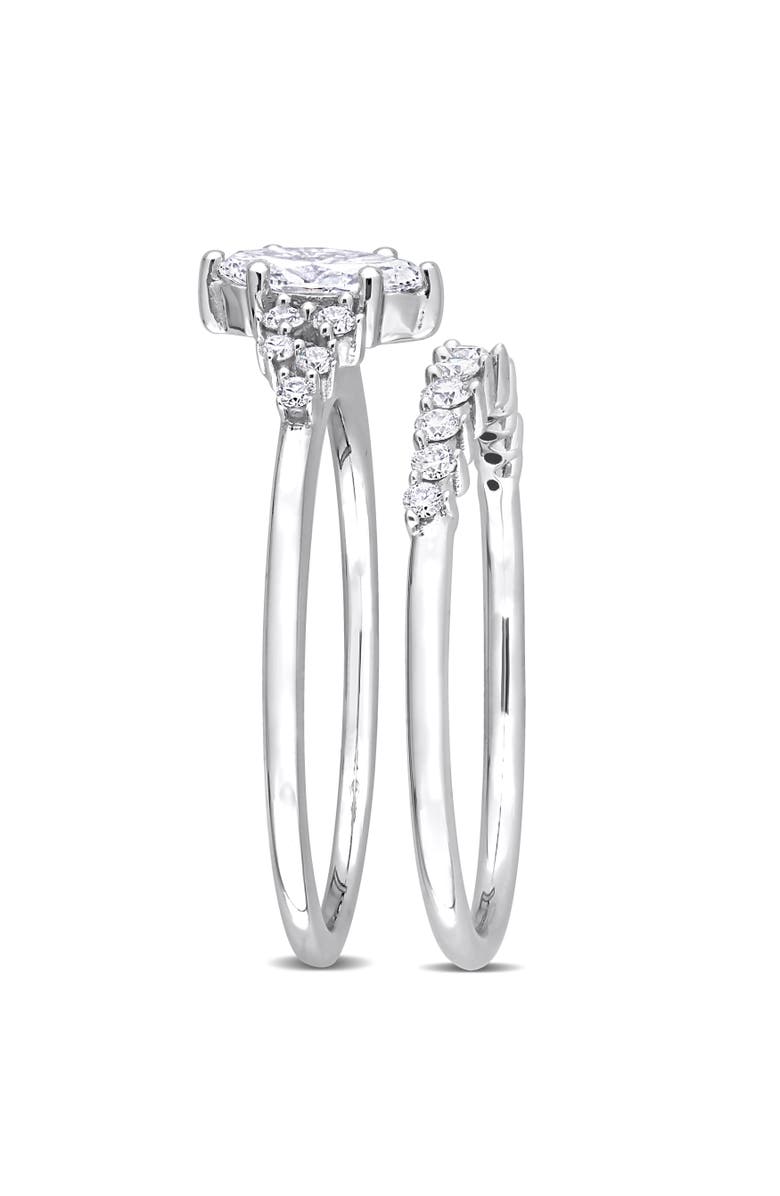 Julianna B. Diamond Marquise Bridal Ring Set 14k, Alternate, color, 14K White Gold