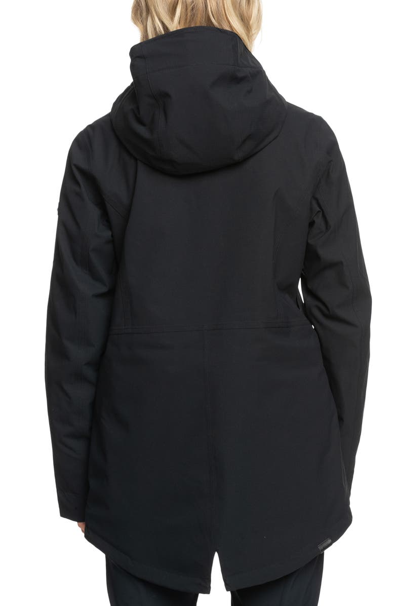Roxy Stated Waterproof Hooded Snow Jacket, Alternate, color,