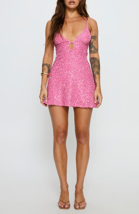 Feel the Vibrations Sequin Minidress