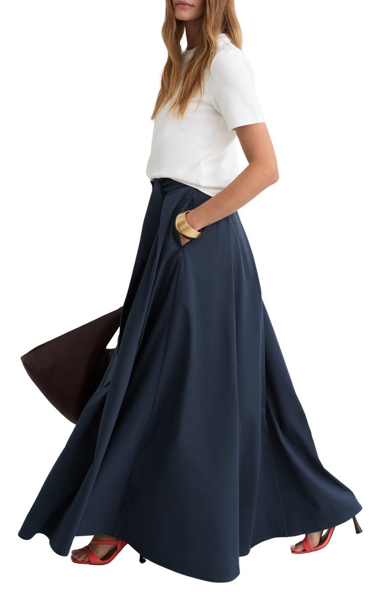 Reiss Simone Cotton Blend Maxi Skirt, Alternate, color, 