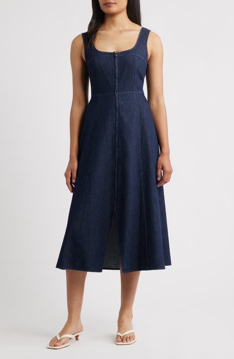 Denim A-Line Dress