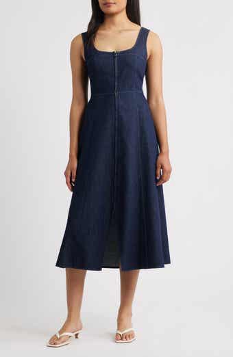 ZOE AND CLAIRE Denim A-Line Dress