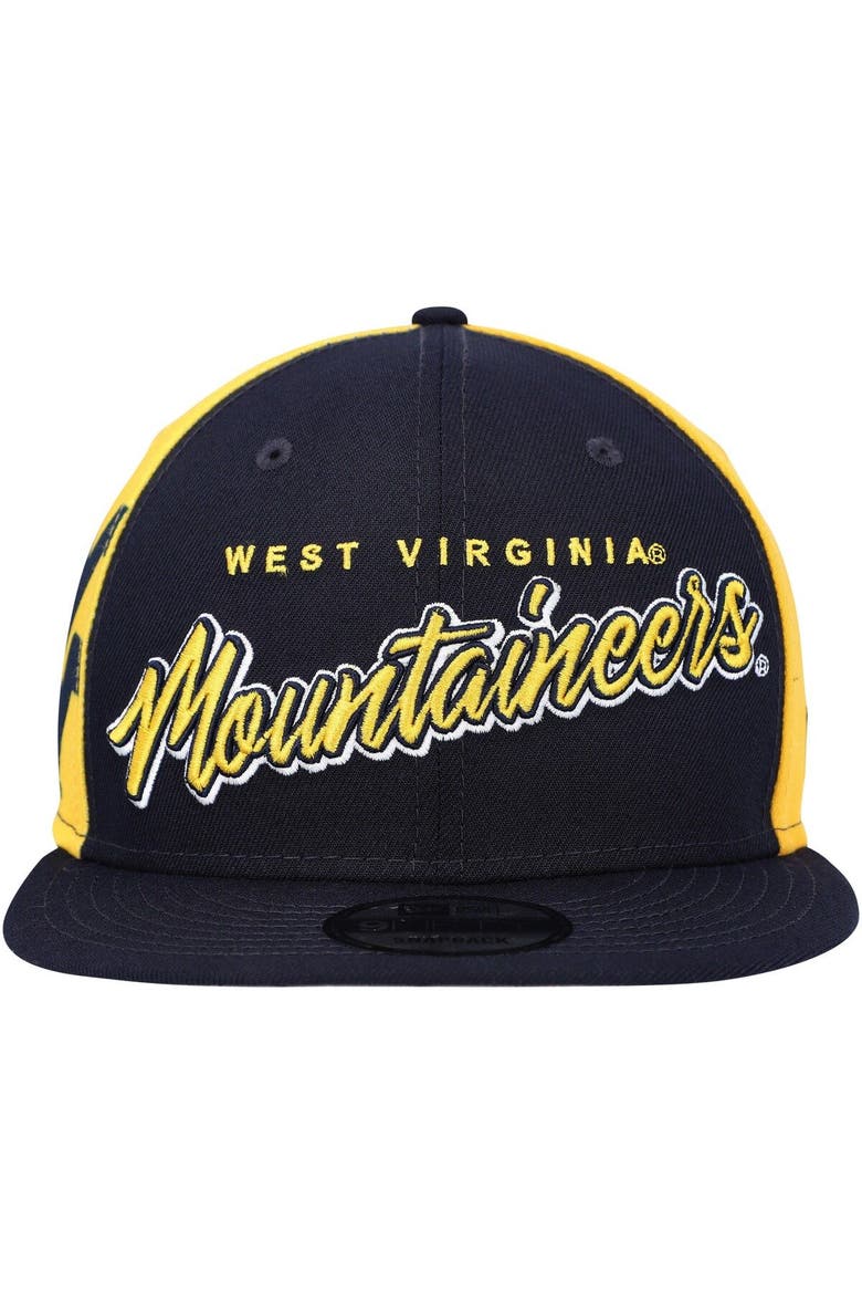 Men's New Era  Navy West Virginia Mountaineers Outright 9FIFTY Snapback Hat, Alternate, color, Navy