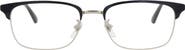 Gucci 53mm Half Rim Optical Glasses