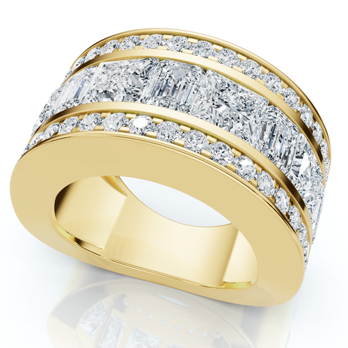 Bliss Diamond 5 3/4ct Bold Diamond Statement Ring 14k Gold Or Platinum Lab Grown In Gold