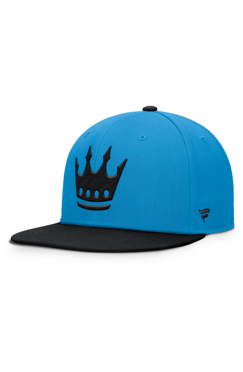 FANATICS Men's Fanatics Blue Charlotte FC Sitter Snapback Hat, Alternate, color, 