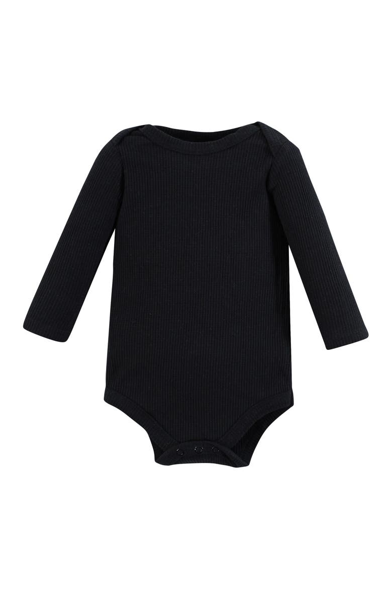 Thermal Long Sleeve Bodysuits, Alternate, color, Buffalo Plaid Moose