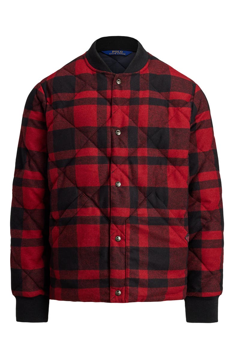 Polo Ralph Lauren Buffalo Check 650-Fill Power Down Jacket, Alternate, color, Buffalo Plaid
