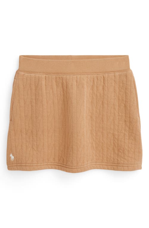 Polo Ralph Lauren Kids' Quilted Knit Skirt In Brown
