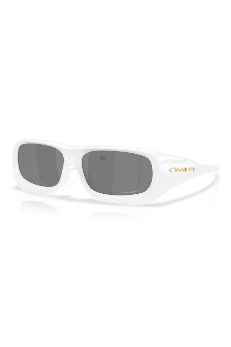 59mm Prizm™ Rectangular Sunglasses, Alternate, color, BLACK WHITE