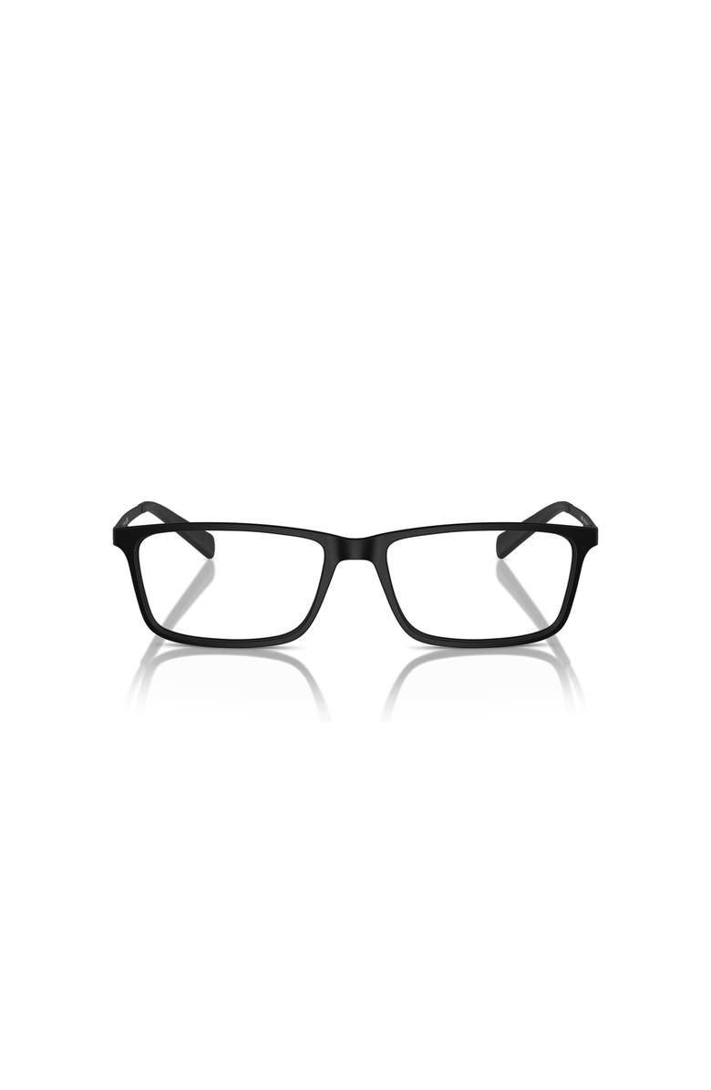 Armani Exchange 55mm Rectangle optical glasses, Alternate, color, Black