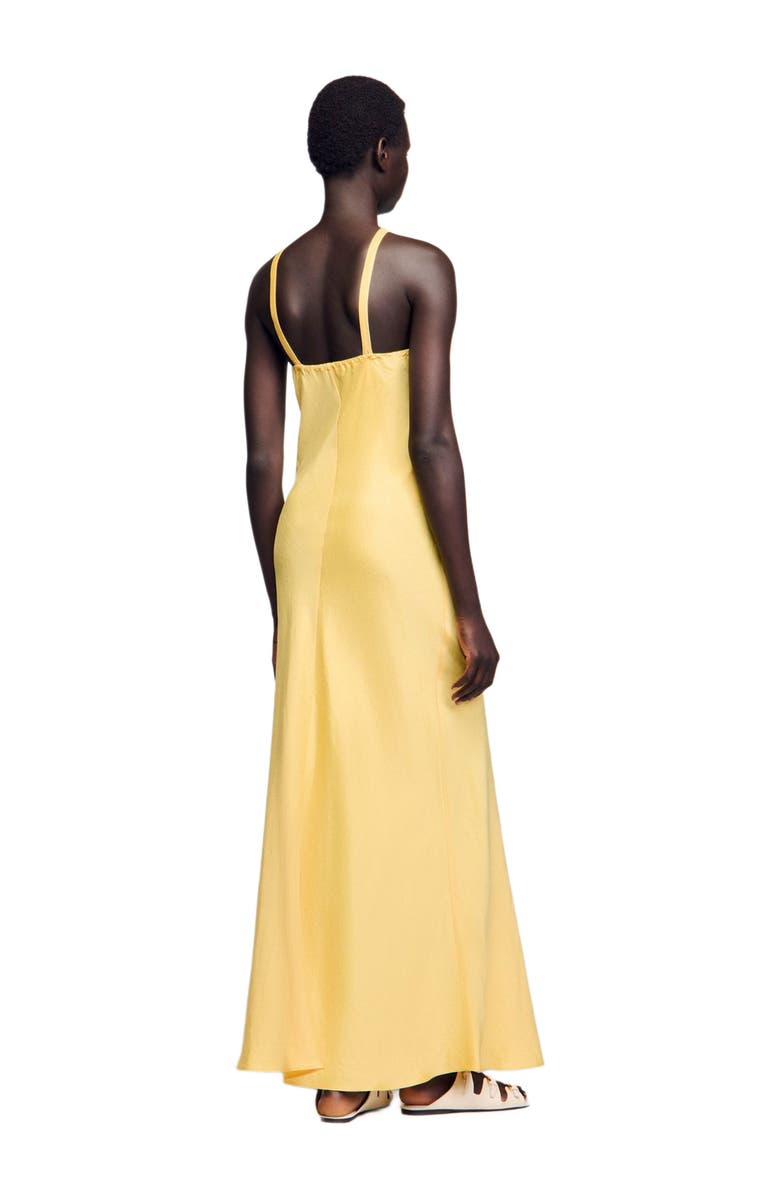 SANDRO Floral detail maxi dress, Alternate, color,