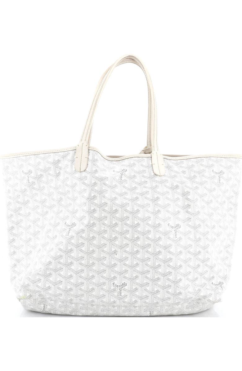 Pre-Owned Goyard Saint Louis Tote Coated Canvas PM, Alternate, color, White