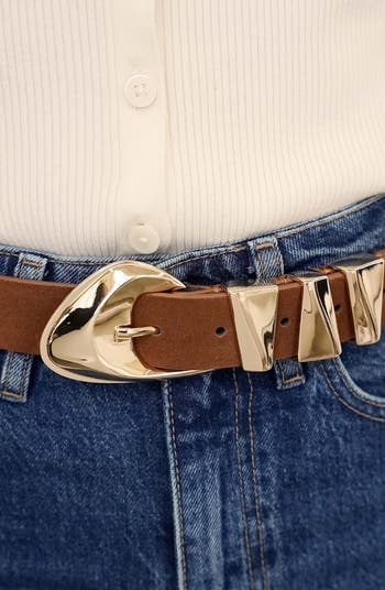 Modern Western Leather Belt