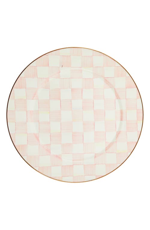 Mackenzie-childs Mackenzie Childs Rosy Check Enameled Steel Serving Platter