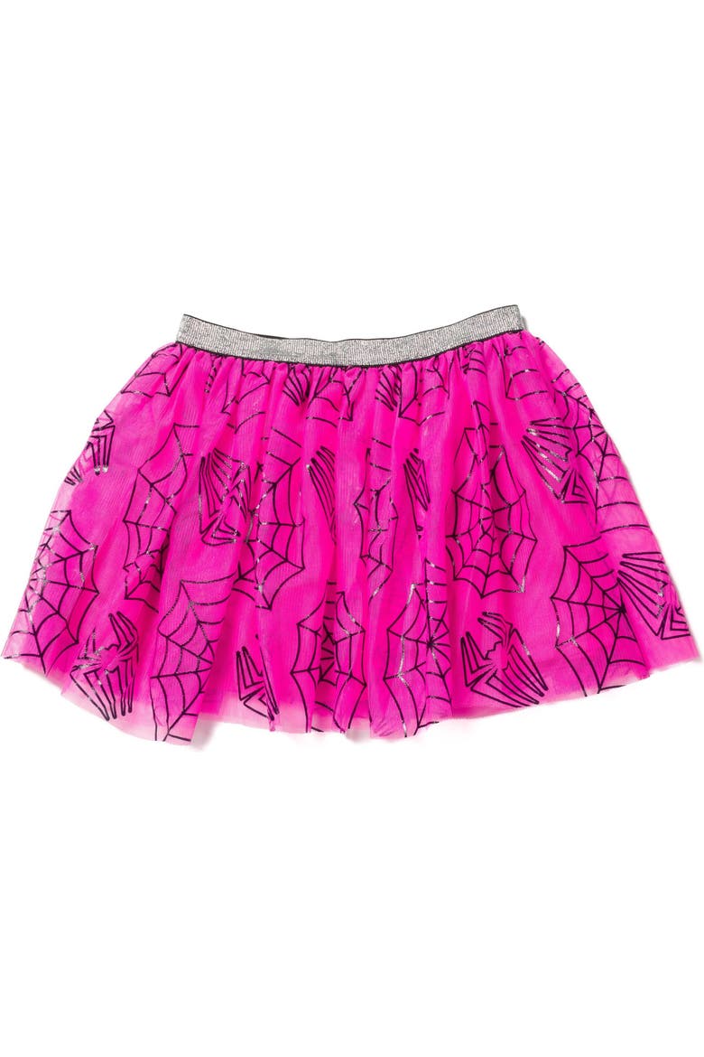 Spider-Verse Ghost-Spider T-Shirt and Tutu Skirt Set, Alternate, color, Ghost Spider Pink