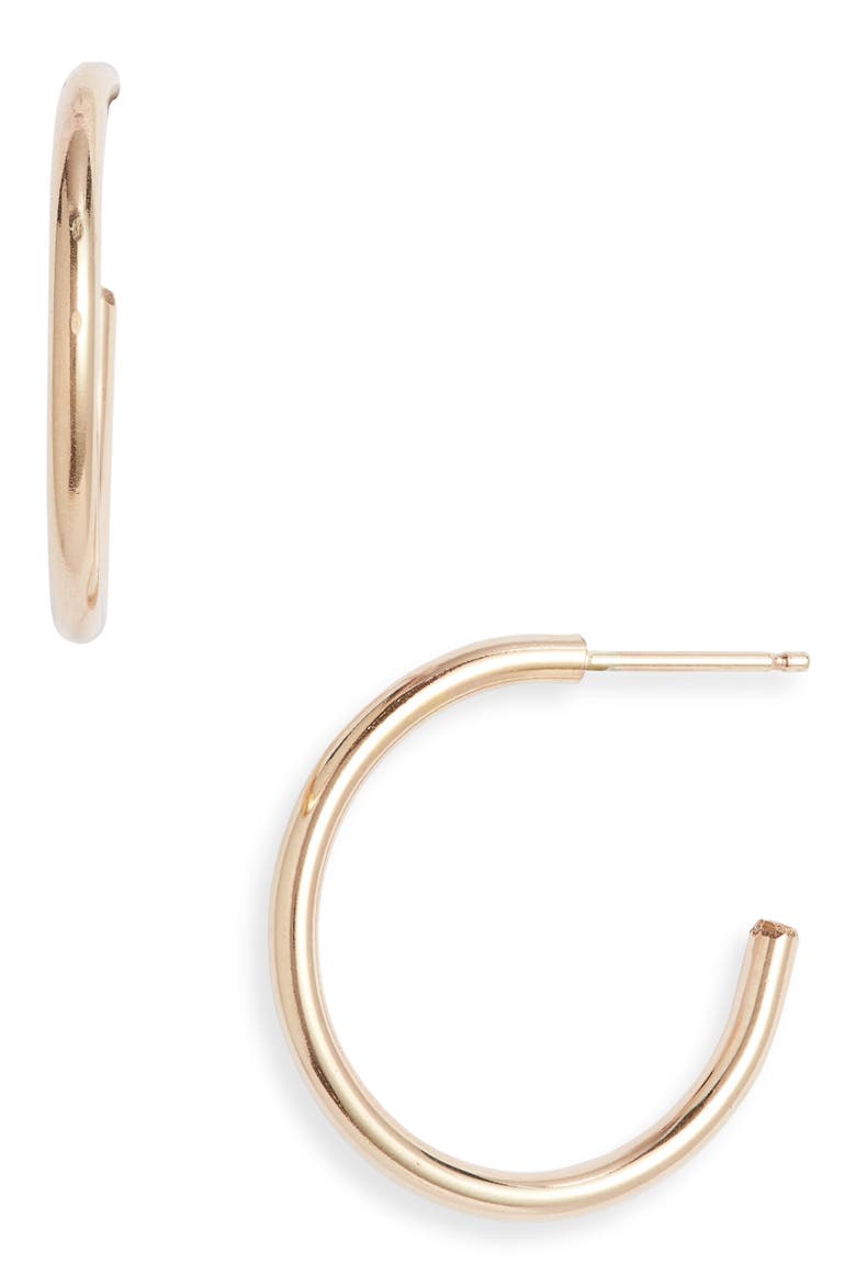 Everyday Hoop Earrings, Main, color, 14K GOLD FILL
