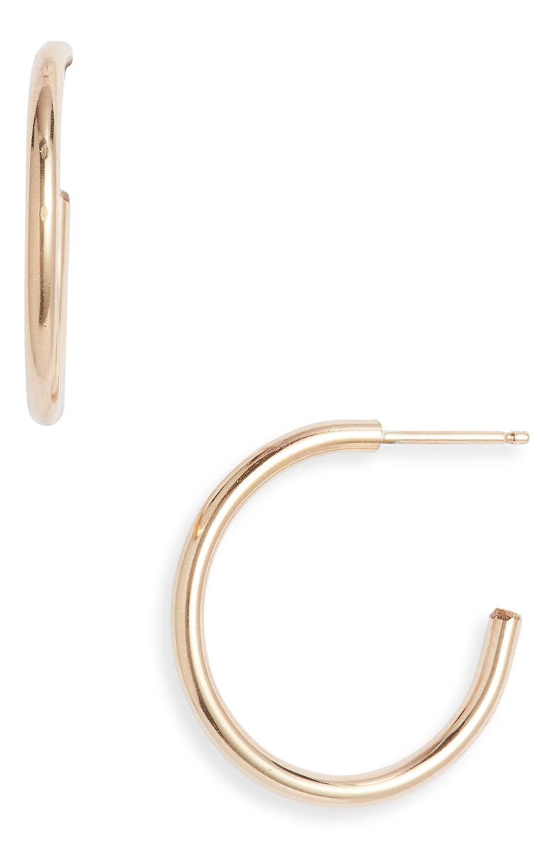 Nashelle Everyday Hoop Earrings, Main, color, 14K Gold Fill