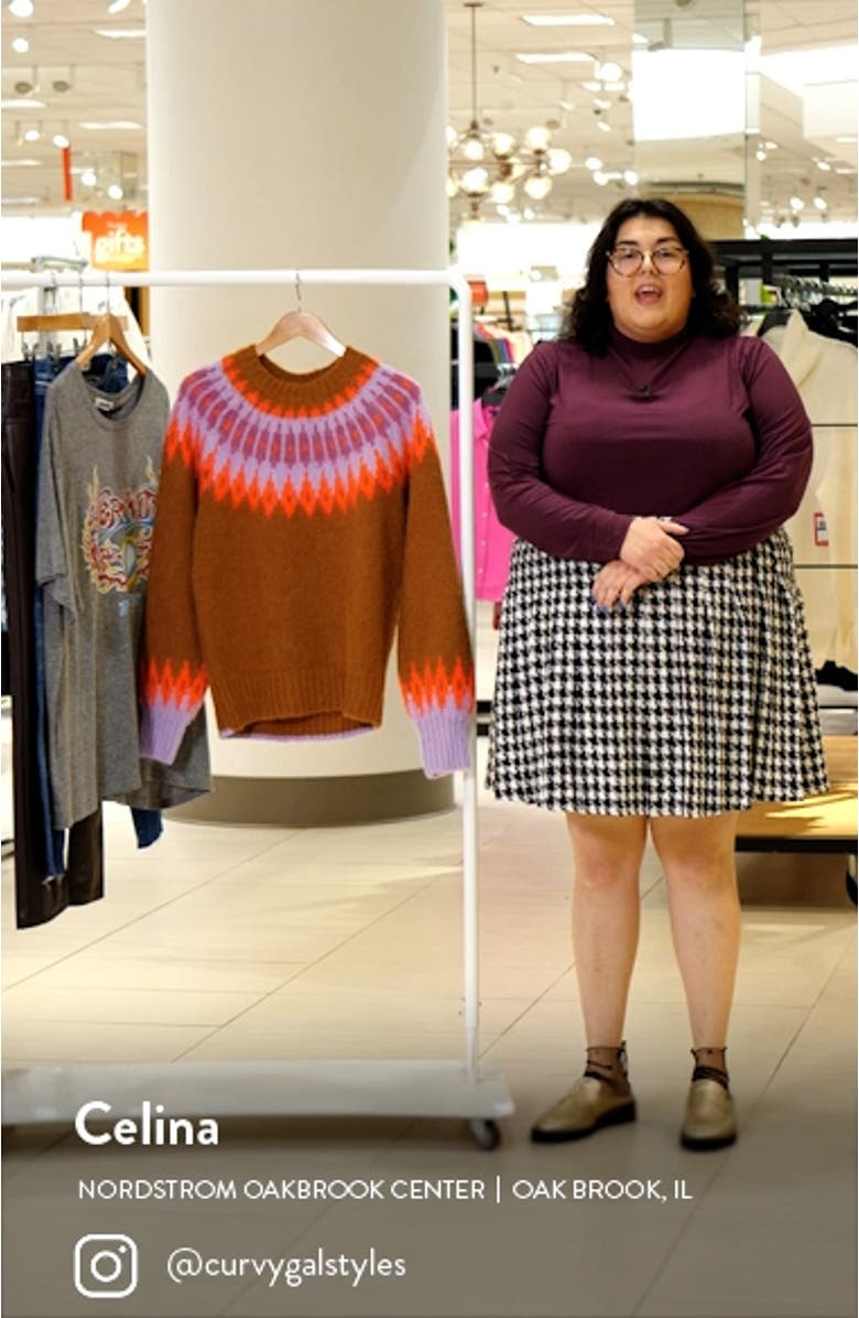 Falka Fair Isle Oversize Sweater, sales video thumbnail