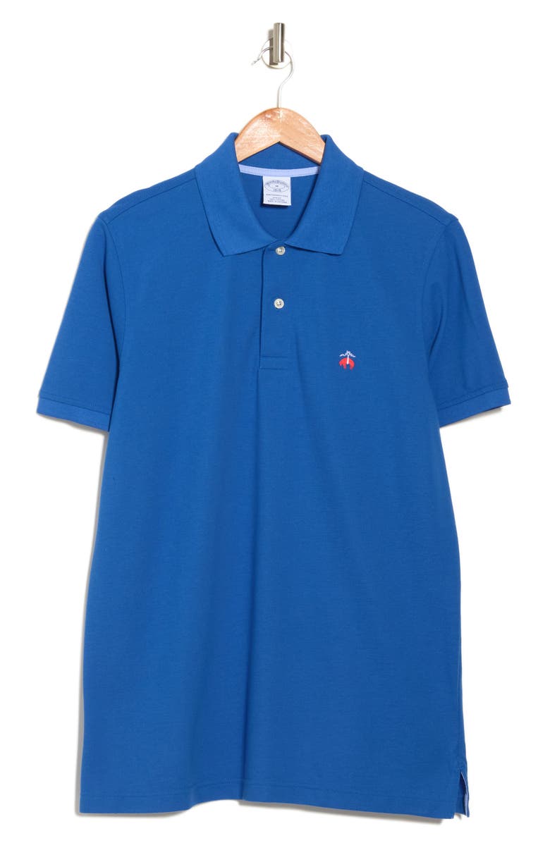 Brooks Brothers Solid Short Sleeve Polo, Alternate, color, 