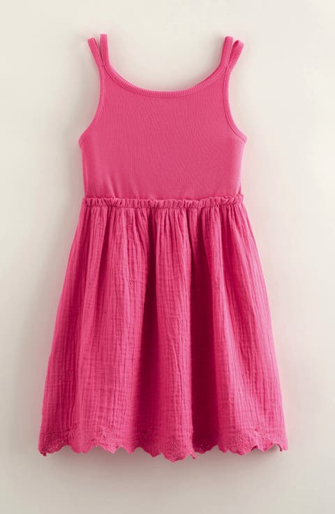 Kids' Embroidered Cotton Sundress (Toddler, Little Kid & Big Kid)