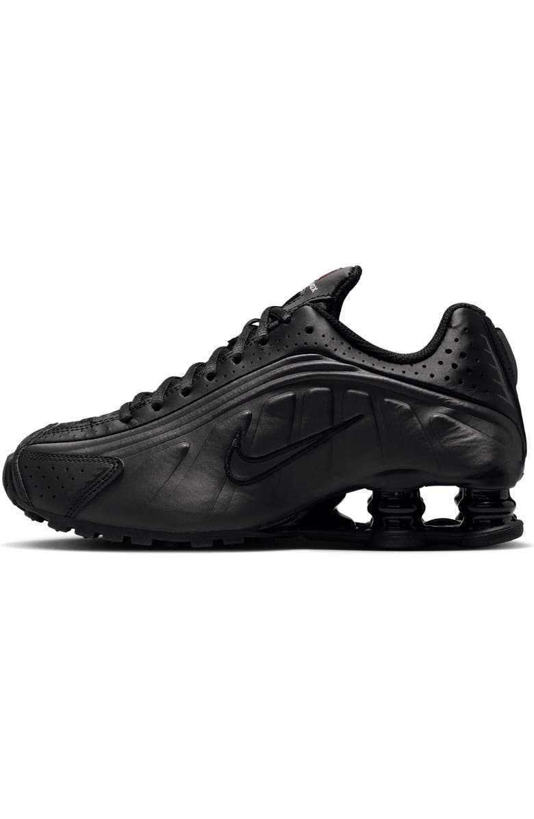 Nike Shox R4 Sneaker, Alternate, color, 003 Black/Black