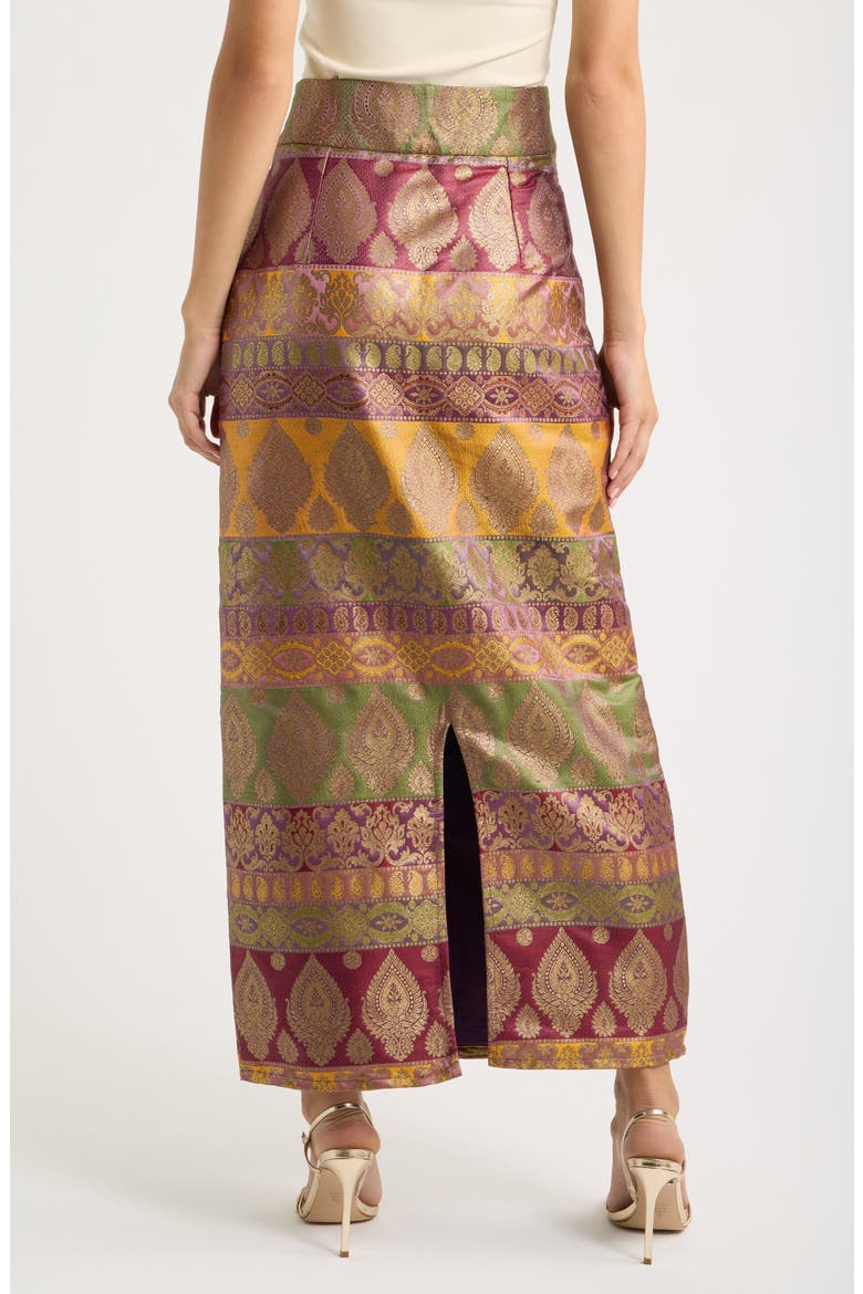 Aurora Embroidered Maxi Skirt, Alternate, color, PINK