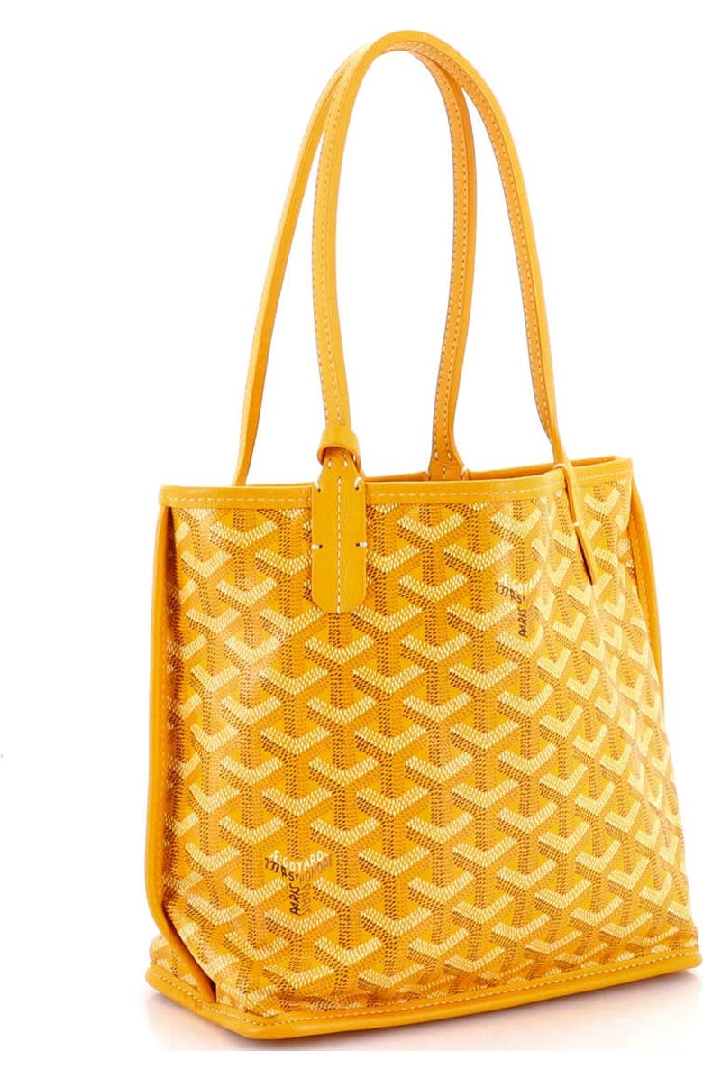 Pre-Owned Goyard Anjou Reversible Tote Coated Canvas Mini, Alternate, color, Orange