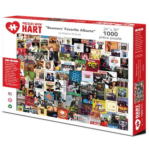 Boomers' Favorite Albums 24 X 30 Inch 1000 Piece Puzzle