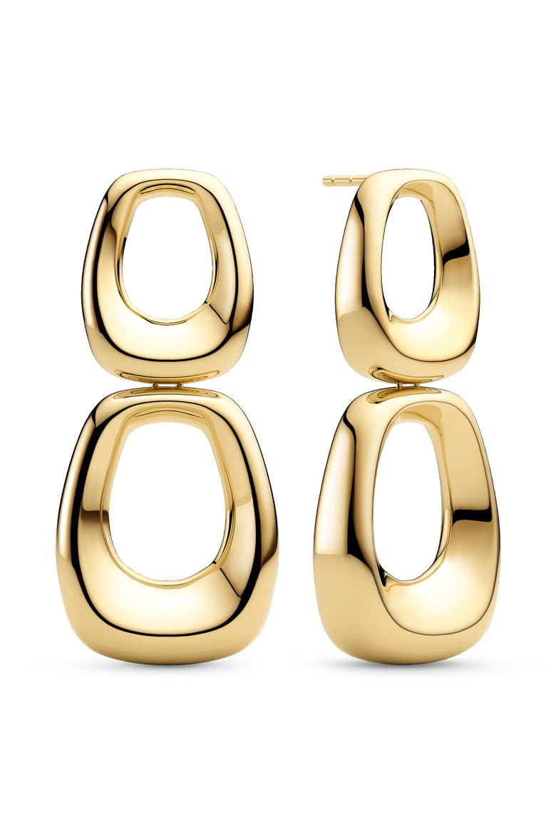 Earrings Borsa Due, Main, color, 18K Gold Plated