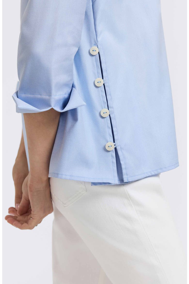 Beatrice Side Button Shirt, Alternate, color, SOFT BLUE