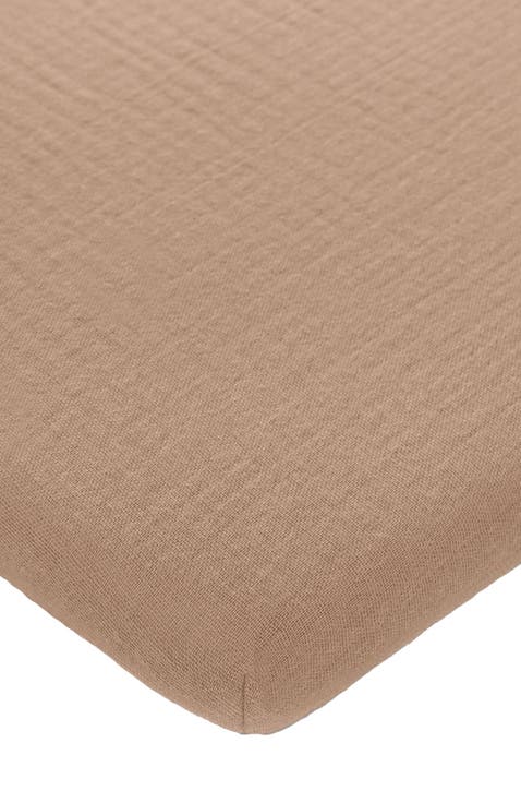Muslin Fitted Bassinet Crib Sheet