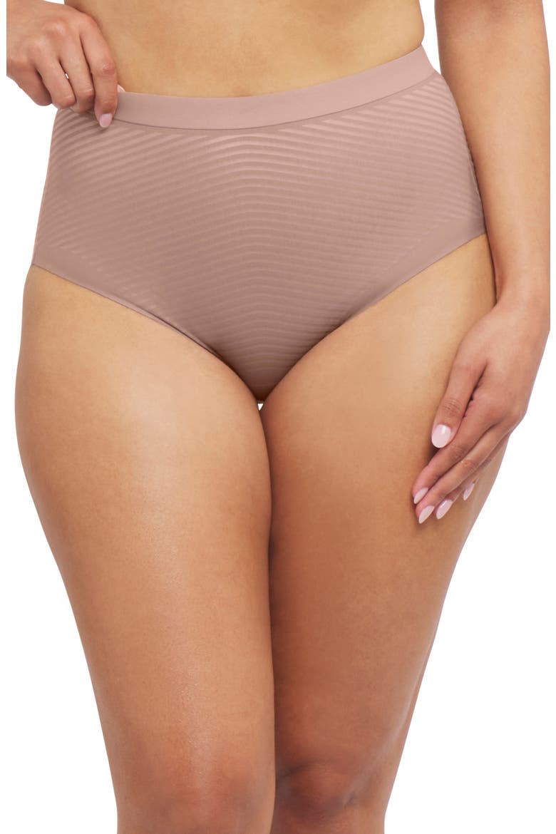 SPANXshape™ Invisible Cotton Blend Briefs, Main, color, CAFE AU LAIT