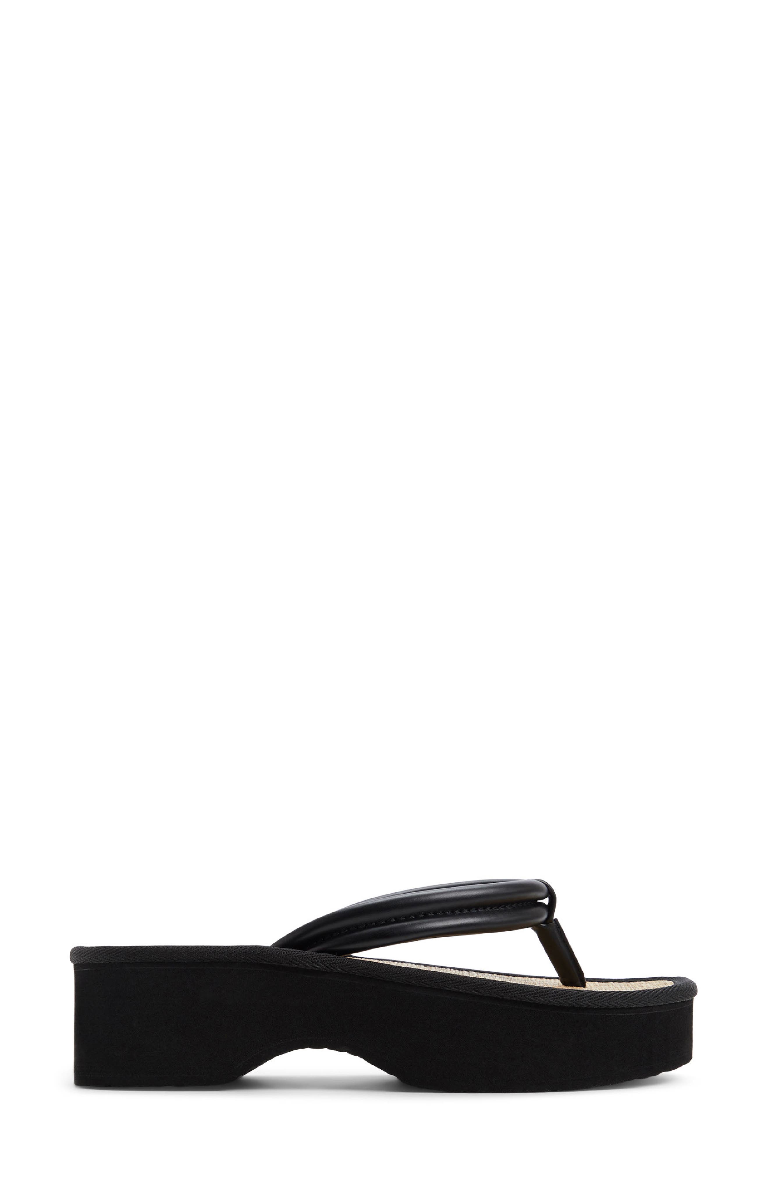 Roxy Ryana Platform Flip Flop, Alternate, color, Black