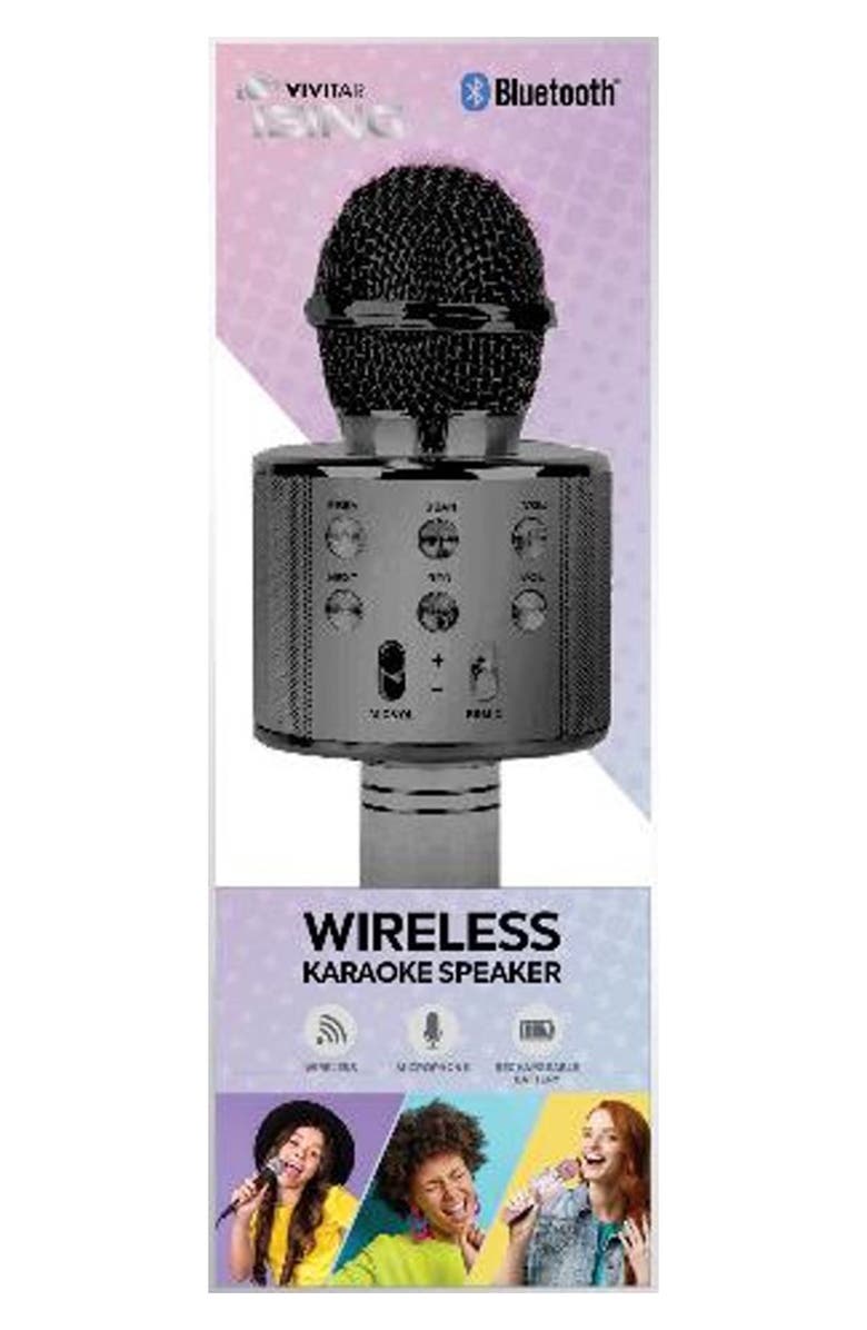 VIVITAR BlueTooth Wireless Karaoke Mic Speaker, Main, color,
