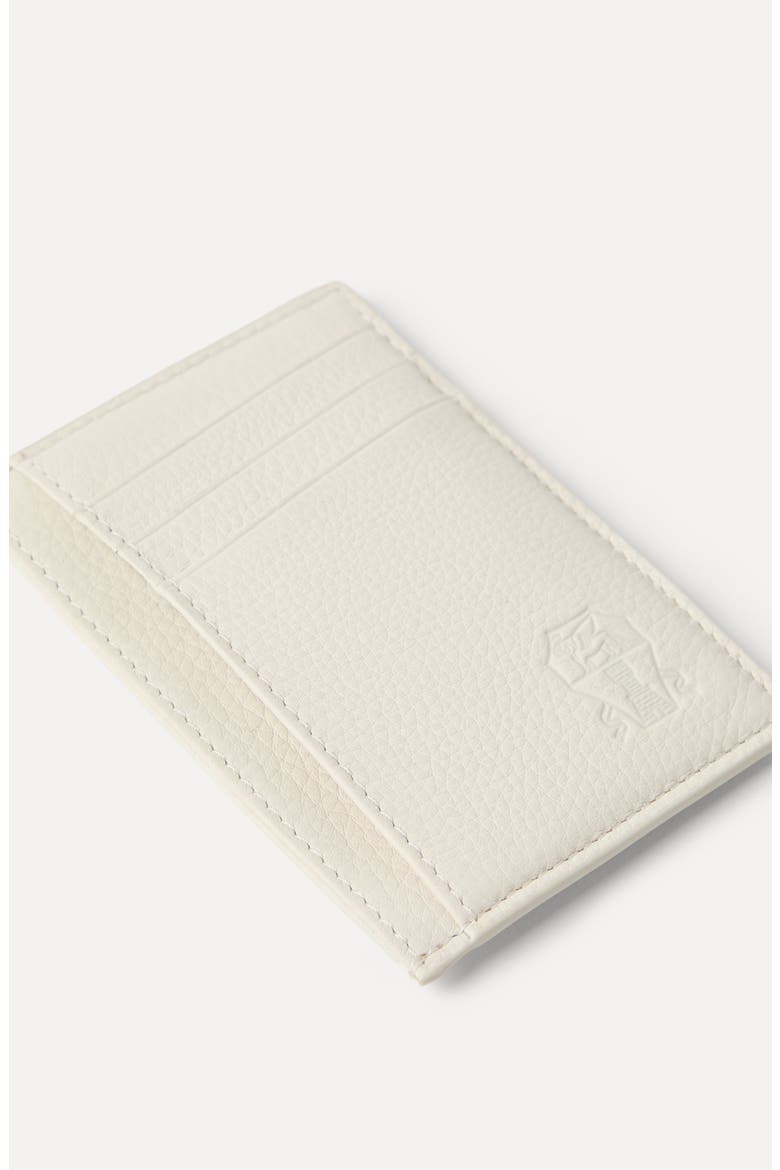Calfskin card case, Alternate, color, Chalk