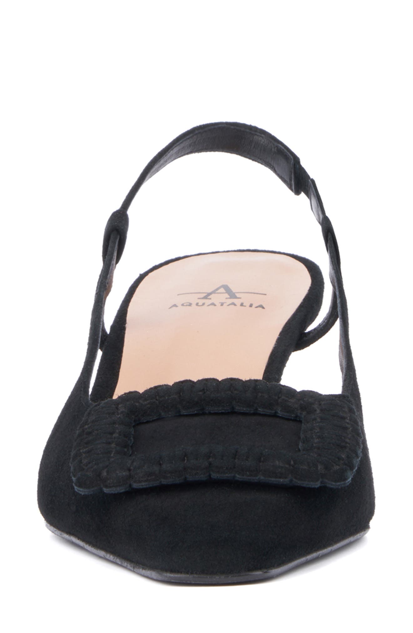 Aquatalia Arabella Kitten Heel Weatherproof Slingback Pump, Alternate, color, Black