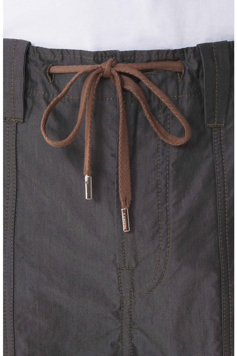 Wide-Leg Chambray Pants, Alternate, color, Black