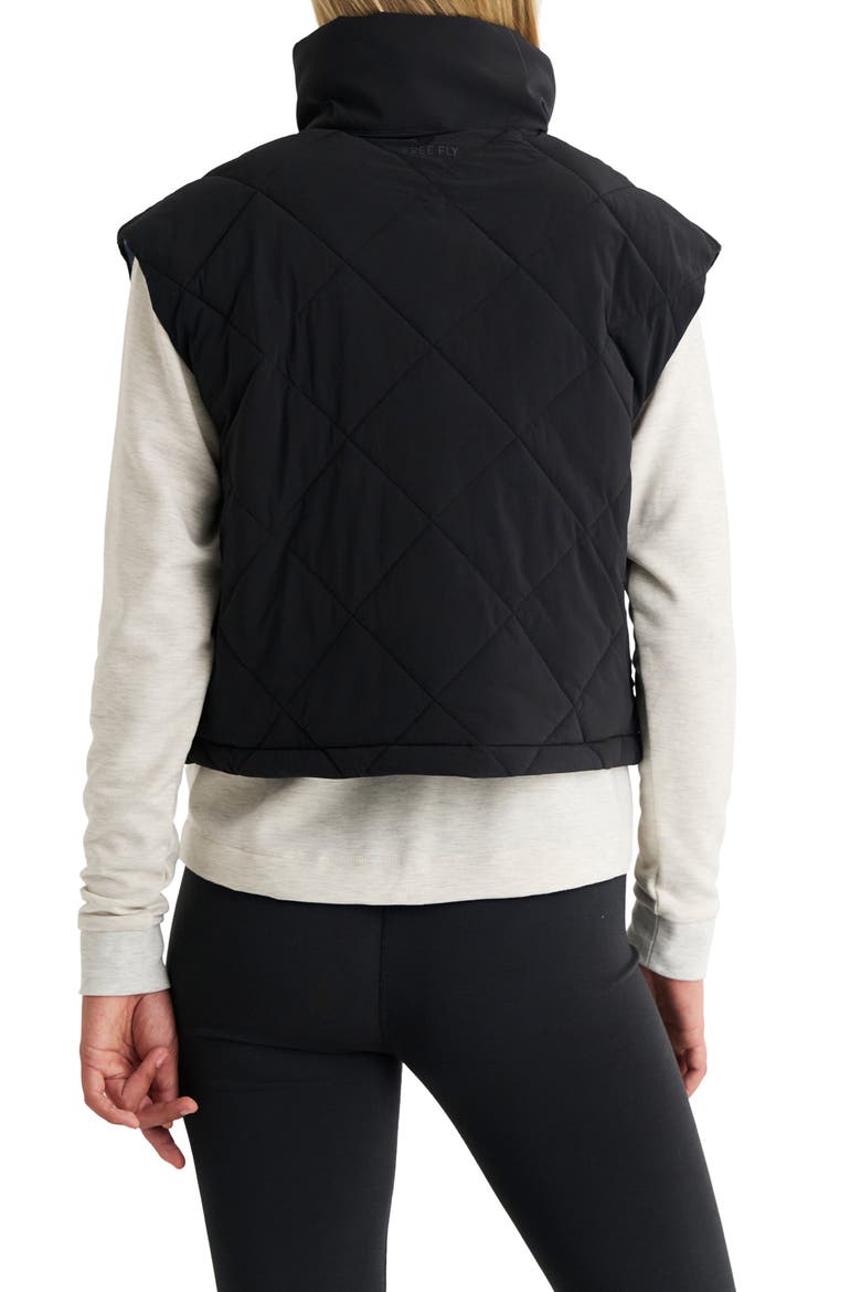Coldvale Insulated Puffer Vest, Alternate, color, BLACK