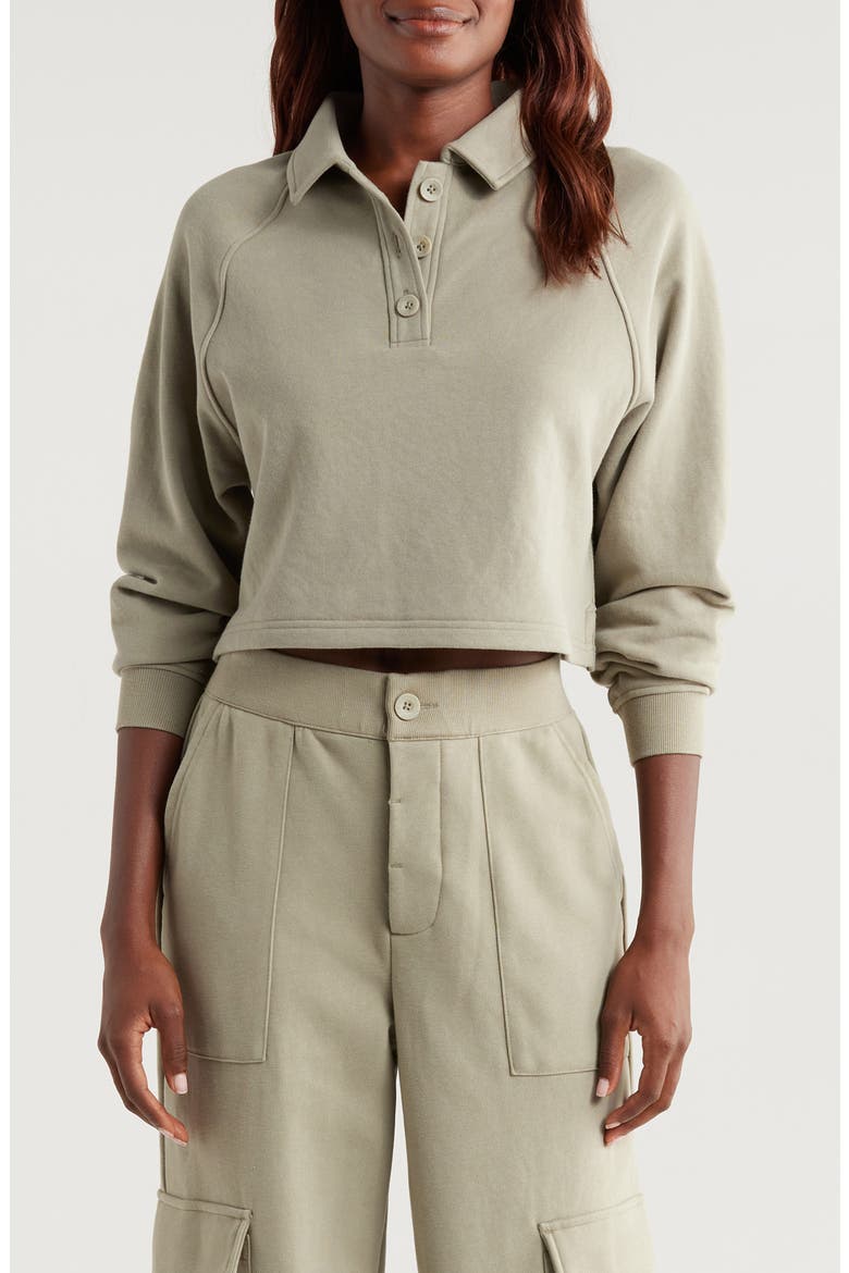 Kaylee Polo Sweatshirt, Main, color, MSG