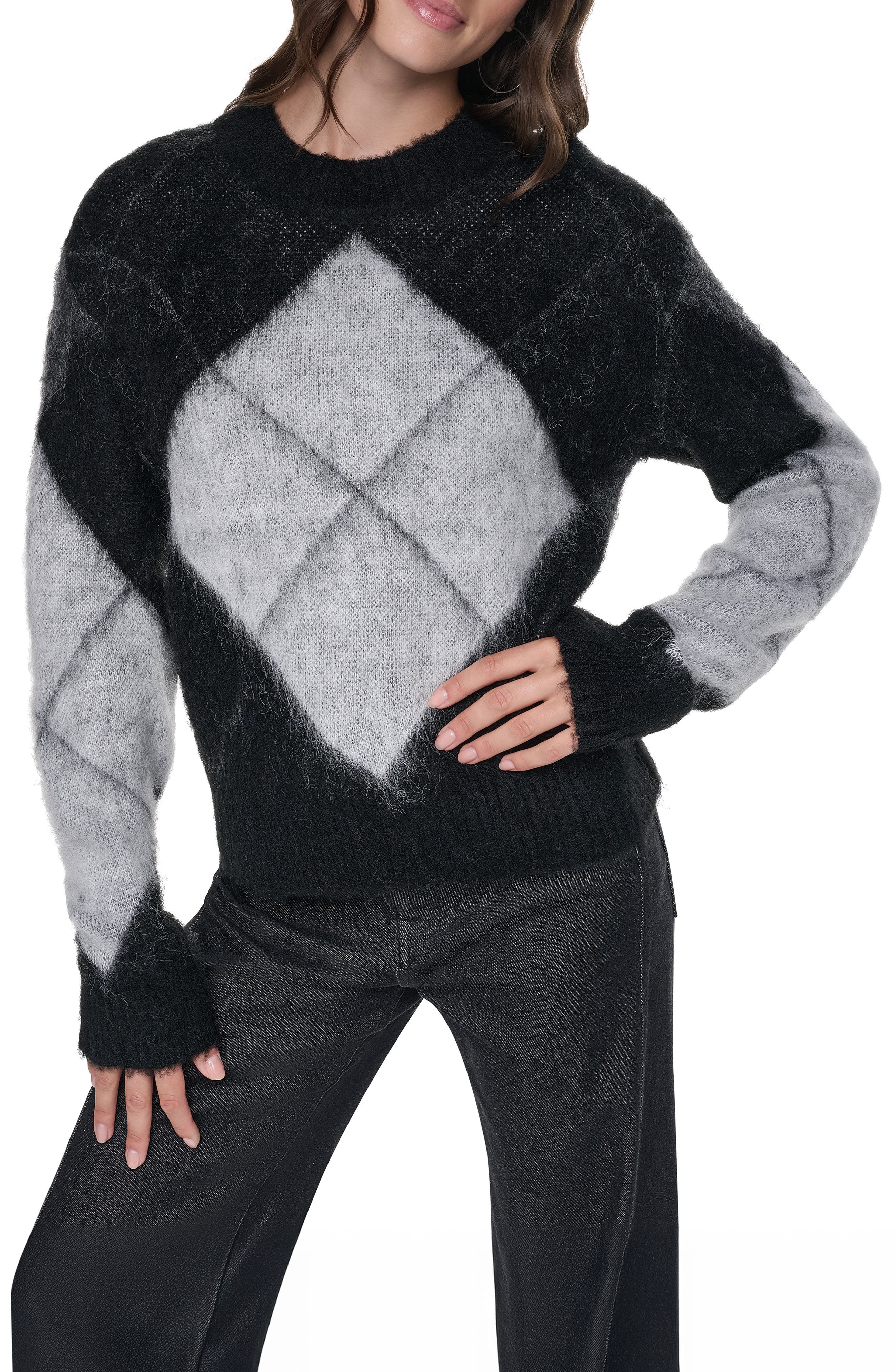 selected BLACK/ IVORY