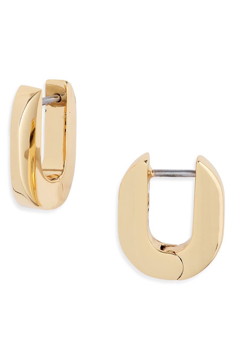 Jenny Bird Teeni Toni Link Hoop Earrings, Main, color, High Polish Gold