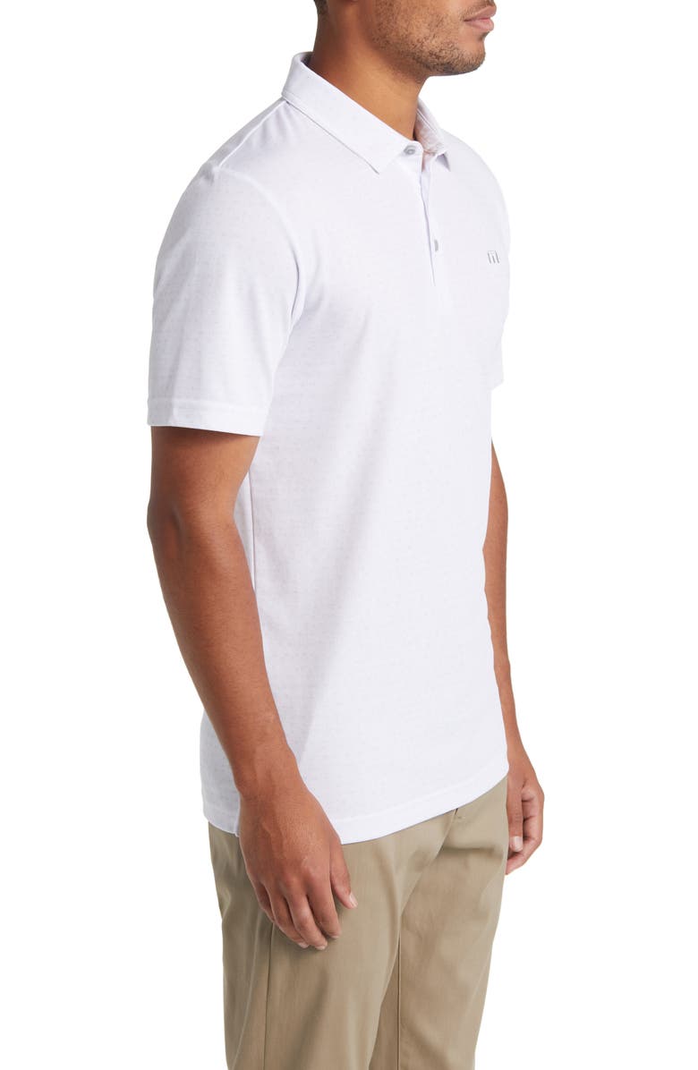 TravisMathew Freeze Frame Solid White Golf Polo, Alternate, color, White