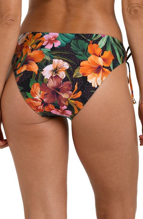La Blanca Tropical Hideaway Adjustable Loop Bikini Bottoms In Multi