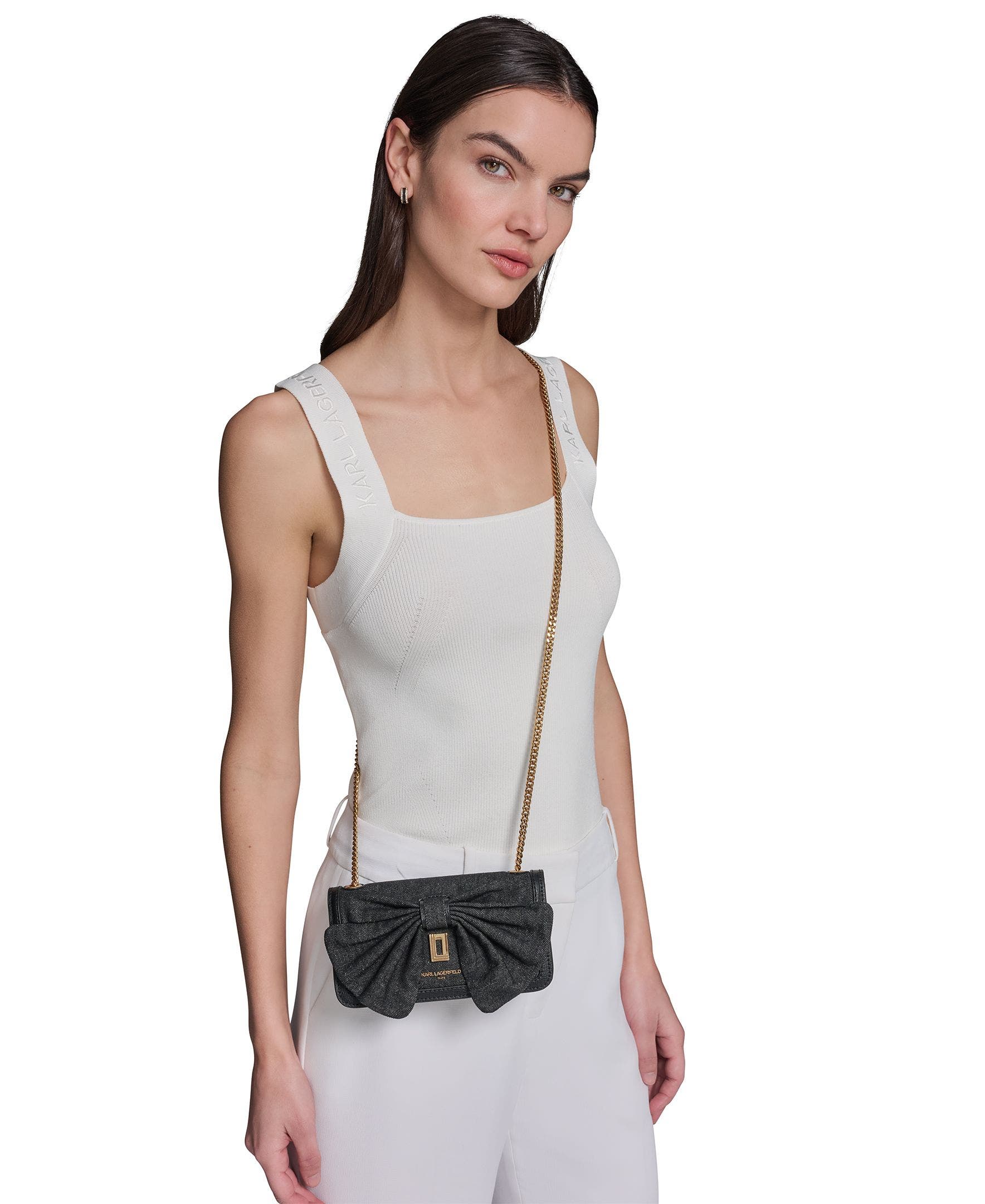 Kosette Denim Crossbody, Alternate, color, Black Denim