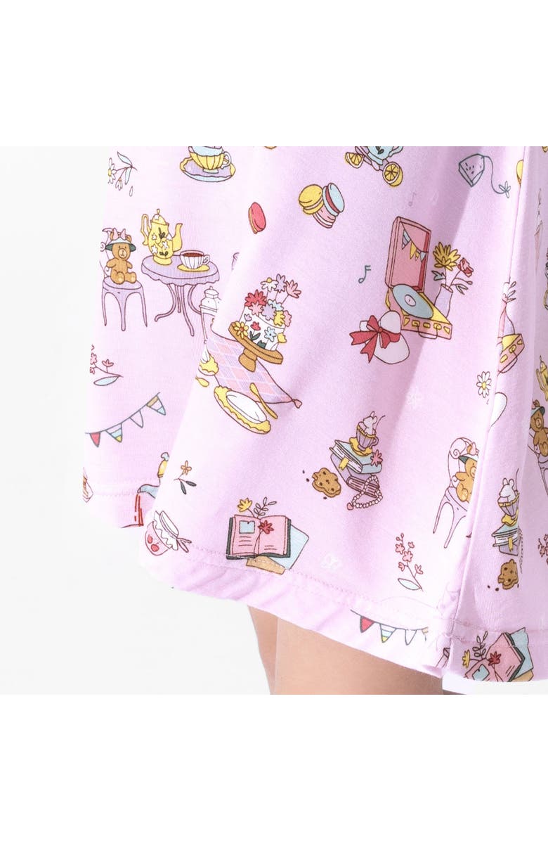 Bellabu Bear Kids' Tea Party Short Sleeve Dress, Alternate, color, Tea Party