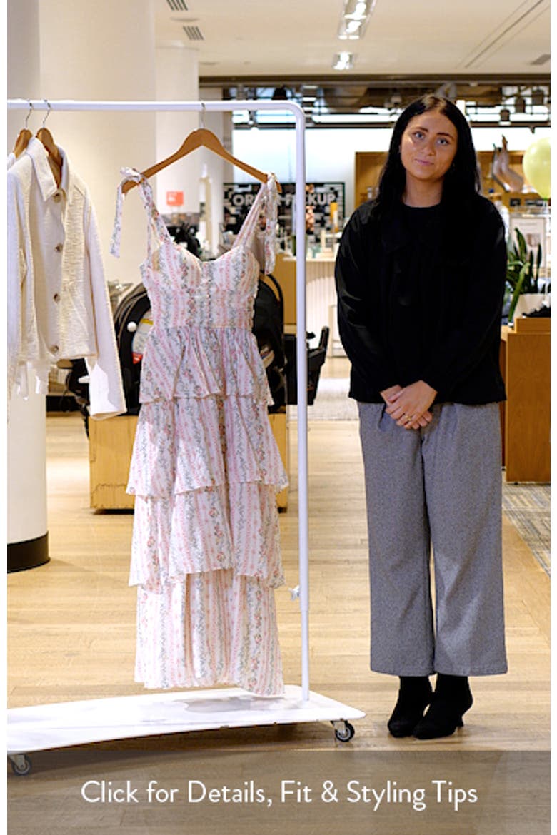 Print Tiered Maxi Dress video