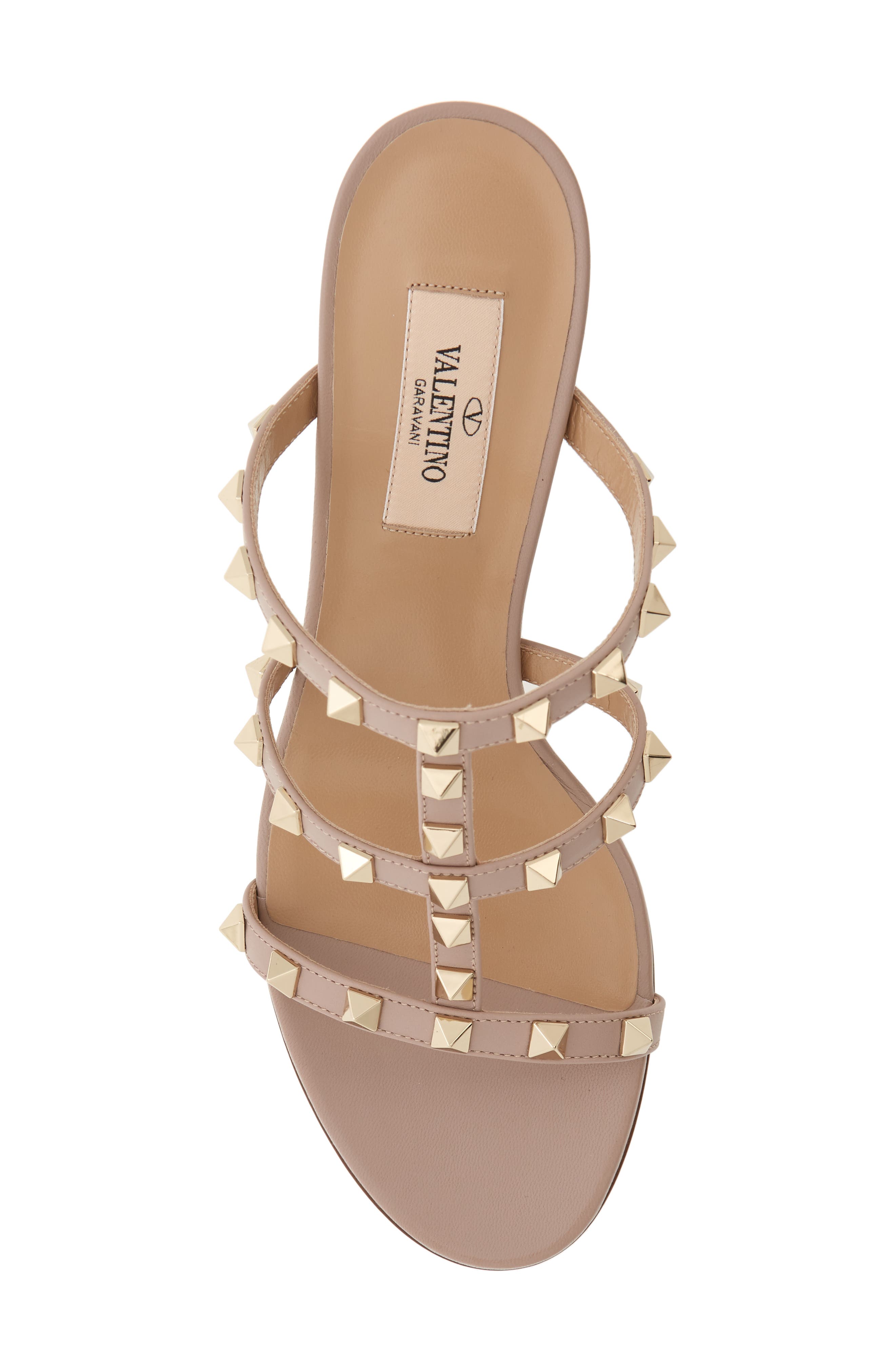 Rockstud Slide Sandal, Alternate, color, P45 POUDRE