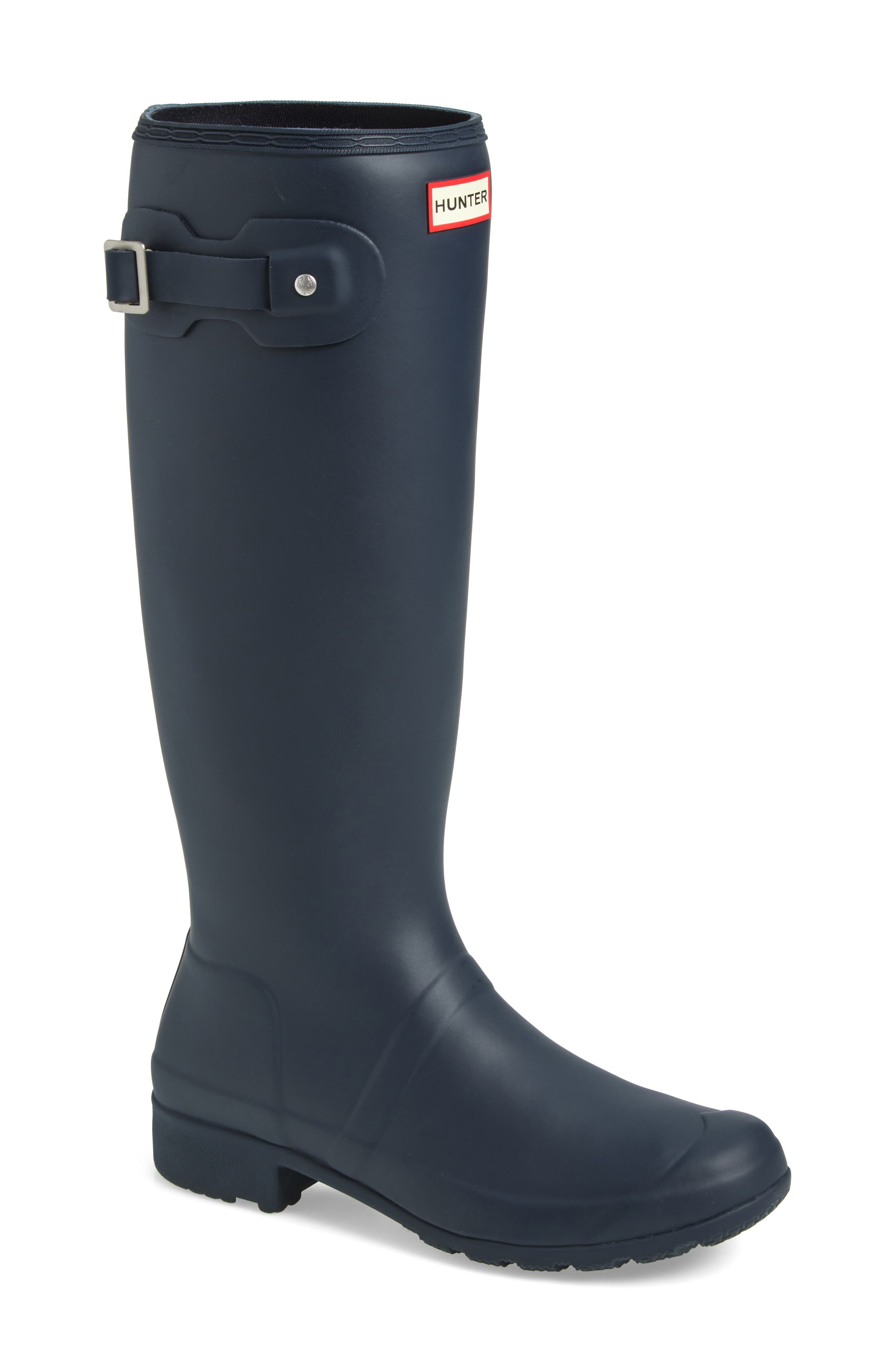 Hunter Original Tall Waterproof Rain Boot, Main, color, 