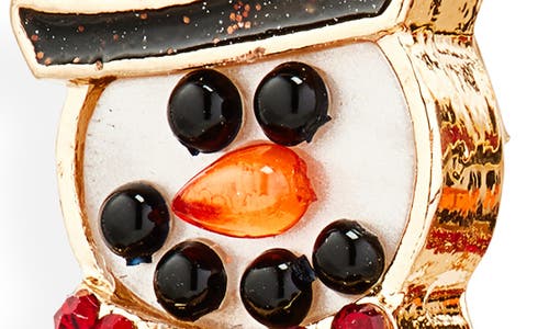 Leith Snowman Drop Earrings In Brown